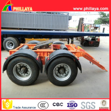 Tractor Use 2axles 30tons Dolly Semi Remolque con barra de remolque